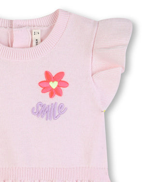 
  
    Billieblush
  
 Baby Girls Pink Knit Flower Dress