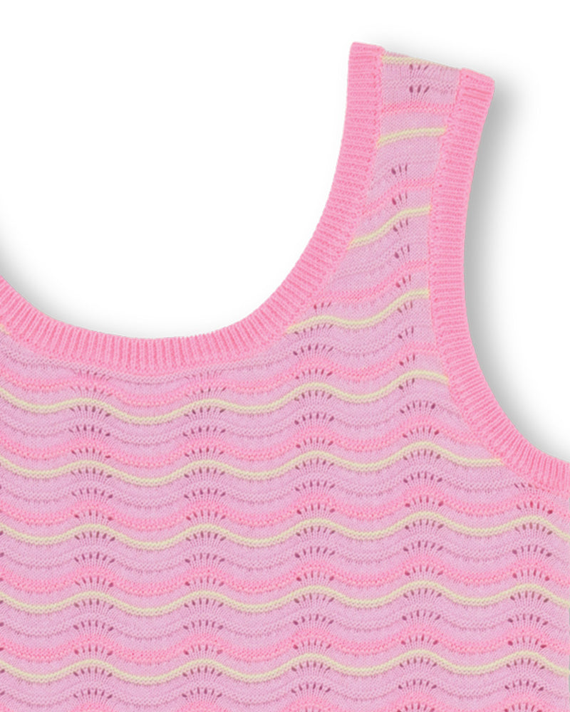 
  
    Billieblush
  
 Girls Purple Sleeveless Crochet Dress