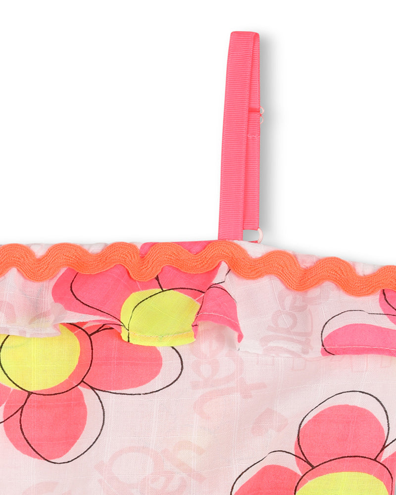 
  
    Billieblush
  
 Girls White Flower Tank & Short Set