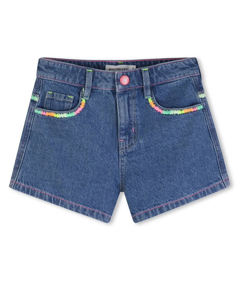 
  
    Billieblush
  
 Girls Blue Denim Shorts