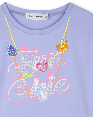 
  
    Billieblush
  
 Girls Purple Fun Chic T-Shirt
