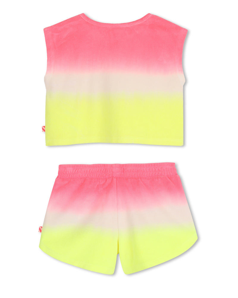 
  
    Billieblush
  
 Girls Multi/Print Towel Top & Short Set