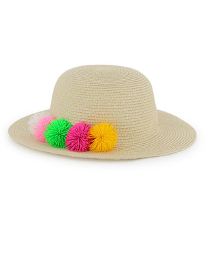 
  
    Billieblush
  
 Girls Biege Pompom Sun Hat