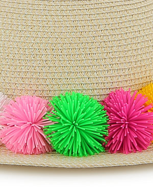 
  
    Billieblush
  
 Girls Biege Pompom Sun Hat