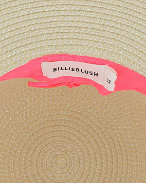 
  
    Billieblush
  
 Girls Biege Pompom Sun Hat