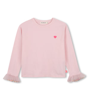 
  
    Billieblush
  
 Girls Pink Ruffle Long Sleeve Top