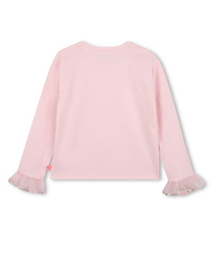 
  
    Billieblush
  
 Girls Pink Ruffle Long Sleeve Top