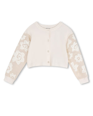 
  
    Billieblush
  
 Girls Ivory/Gold Knit Cardigan