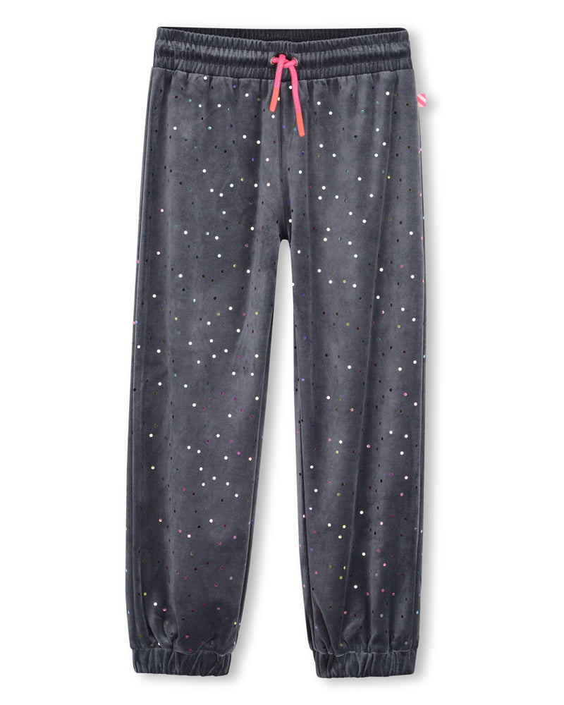 
  
    Billieblush
  
 Girls Grey Sequin Velvet Track Pants