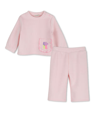 
  
    Billieblush
  
 Baby Girls Pink Velvet Tracksuit