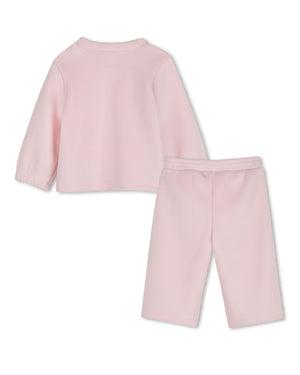 
  
    Billieblush
  
 Baby Girls Pink Velvet Tracksuit