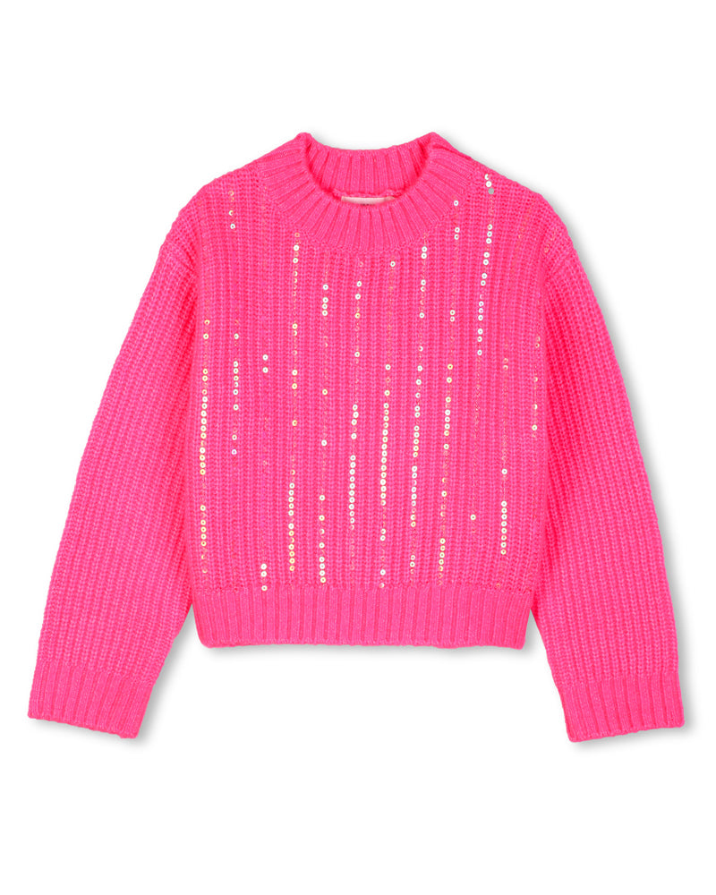 
  
    Billieblush
  
 Girls Fuchsia Sequin Knit Sweater