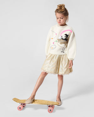
  
    Billieblush
  
 Girls Gold Shimmer Skirt