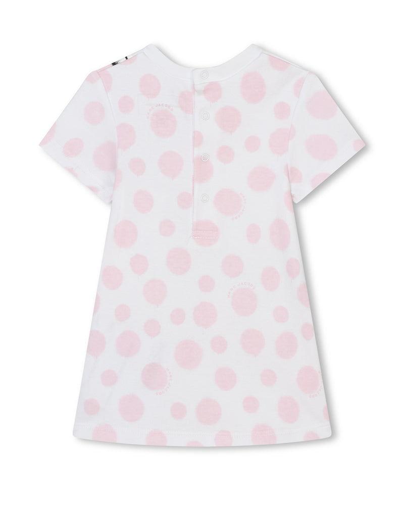 Baby Girls Ivory Polka-Dot Dress