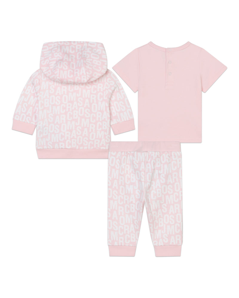 Baby Girls Pink Tracksuit Set