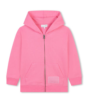 
  
    Marc
  
    Jacobs
  
 Girls Fuchsia Zip Cotton Hoodie