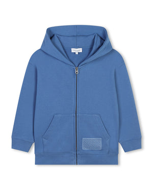 
  
    Marc
  
    Jacobs
  
 Boys Blue Zip Cotton Hoodie