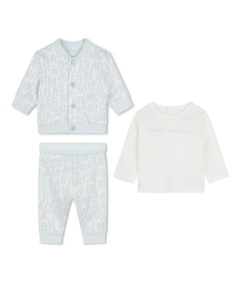 Baby Boys Blue 3 Piece Tracksuit Set