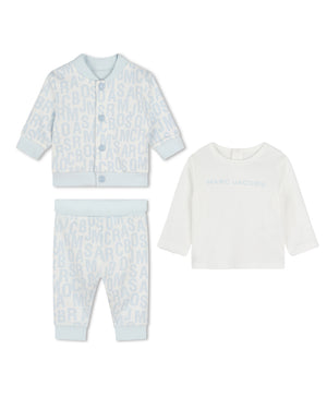 
  
    Marc
  
    Jacobs
  
 Baby Boys Blue 3 Piece Tracksuit Set