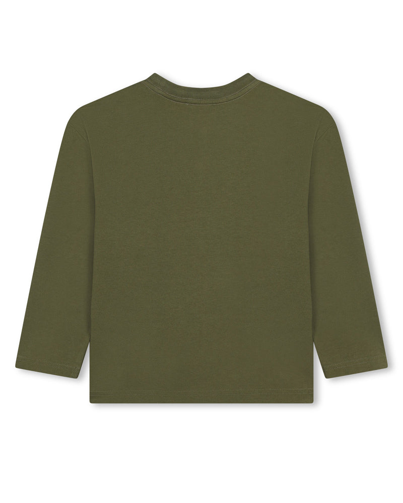 Boys Green Logo Top