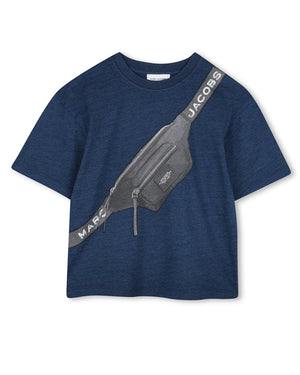 
  
    Marc
  
    Jacobs
  
 Boys Blue Biker Belt T-Shirt