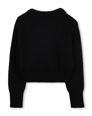 
  
    Marc
  
    Jacobs
  
 Girls Black Rhinestones Bow Sweater