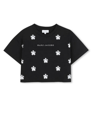 
  
    Marc
  
    Jacobs
  
 Girls Black Daisy T-Shirt