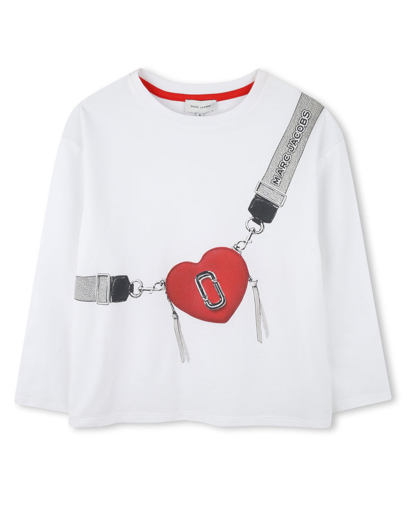 Girls White Snapshot Top