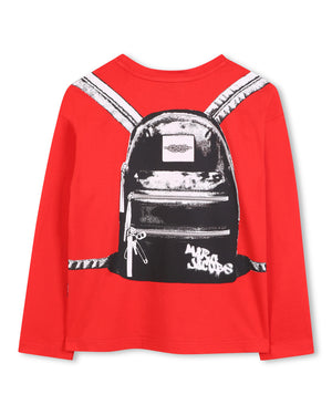 
  
    Marc
  
    Jacobs
  
 Boys Red Graphic Backpack Top