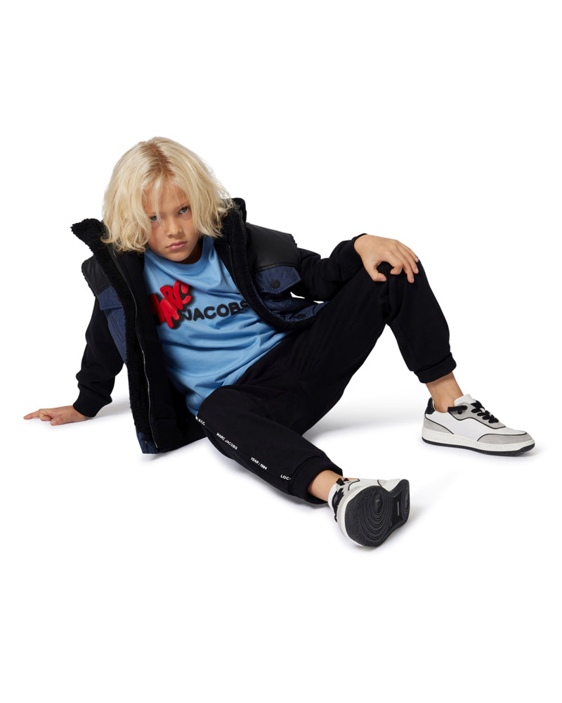 Boys Black Track Pants