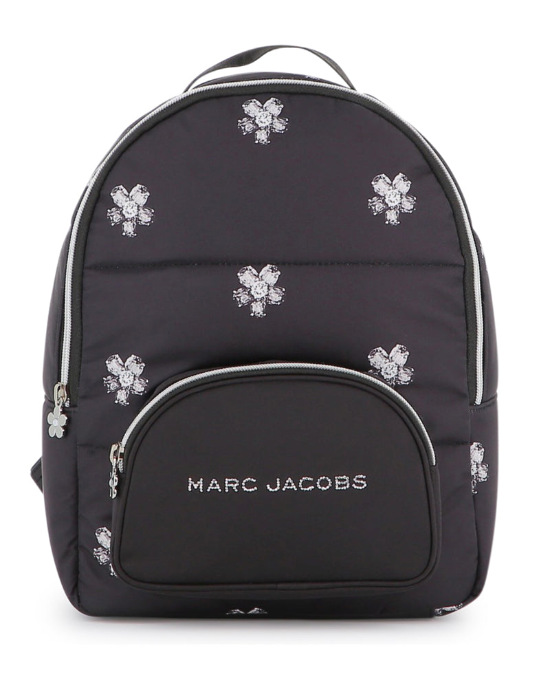 Girls Black Daisy Backpack