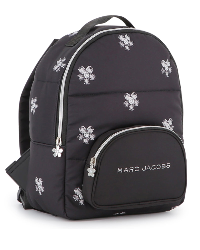 Girls Black Daisy Backpack