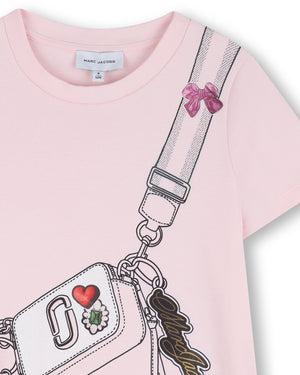 
  
    Marc
  
    Jacobs
  
 Girls Pink Snapshot Jersey Dress