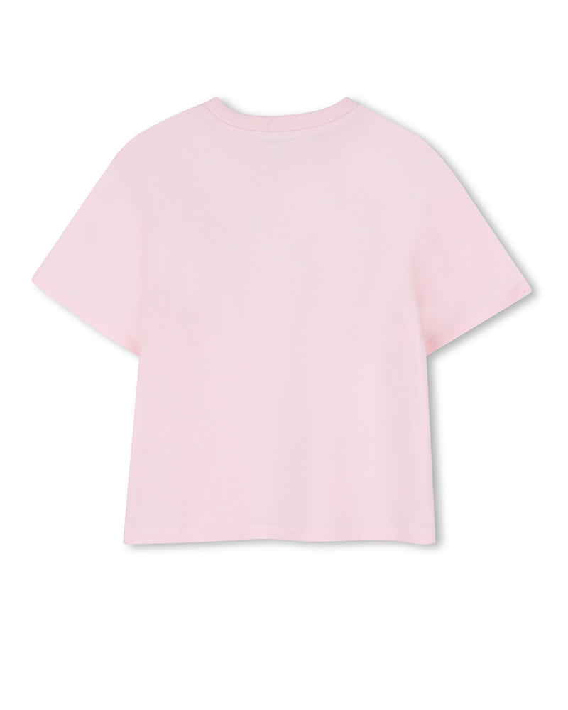 
  
    Marc
  
    Jacobs
  
 Girls Pink Crystal Logo T-Shirt