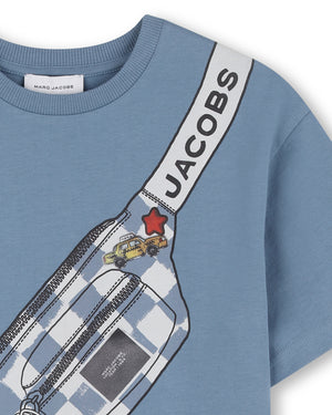
  
    Marc
  
    Jacobs
  
 Boys Blue Belt Bag T-Shirt