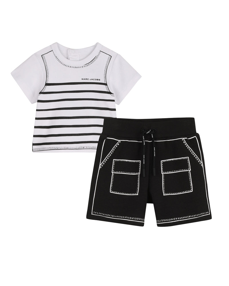 
  
    Marc
  
    Jacobs
  
 Baby Boys Black T & Short Set