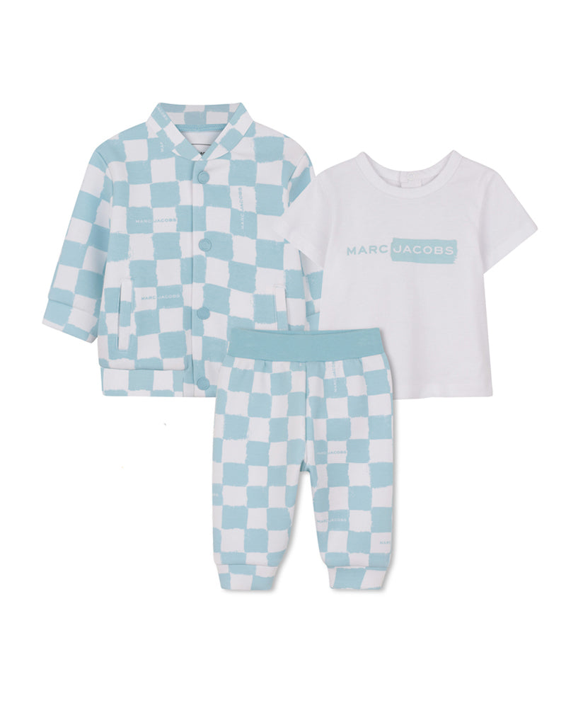 
  
    Marc
  
    Jacobs
  
 Baby Boys Blue Check Tracksuit Set
