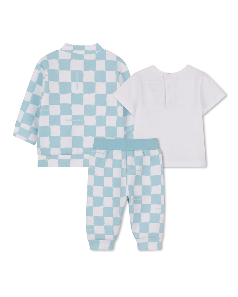 
  
    Marc
  
    Jacobs
  
 Baby Boys Blue Check Tracksuit Set