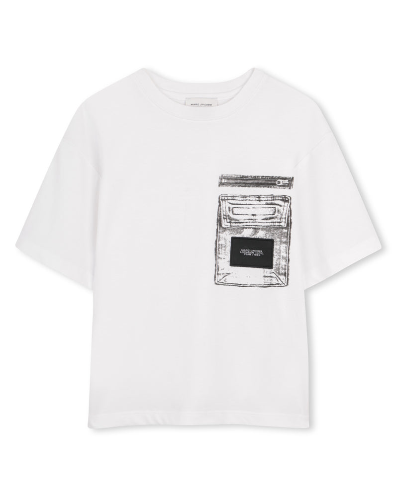 
  
    Marc
  
    Jacobs
  
 Boys White Pocket T-Shirt
