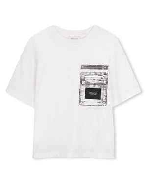 
  
    Marc
  
    Jacobs
  
 Boys White Pocket T-Shirt