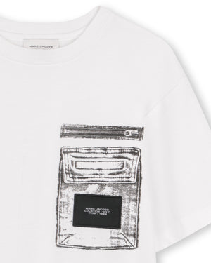 
  
    Marc
  
    Jacobs
  
 Boys White Pocket T-Shirt