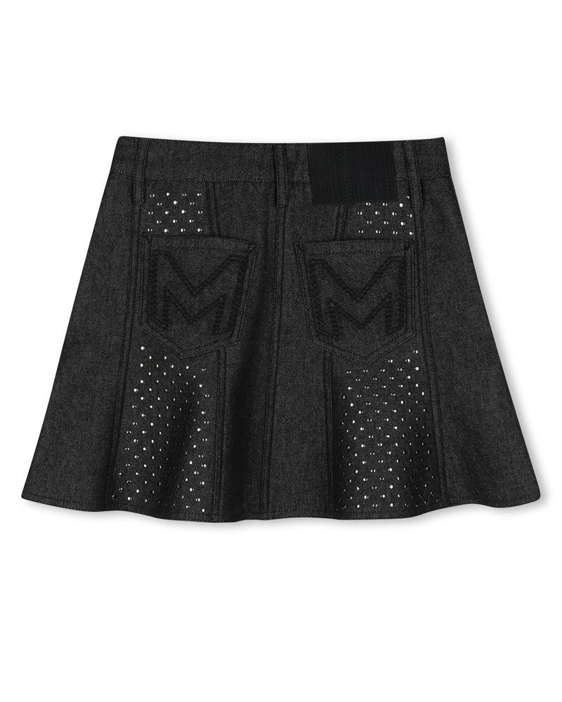 
  
    Marc
  
    Jacobs
  
 Girls Black Denim Studded Skirt