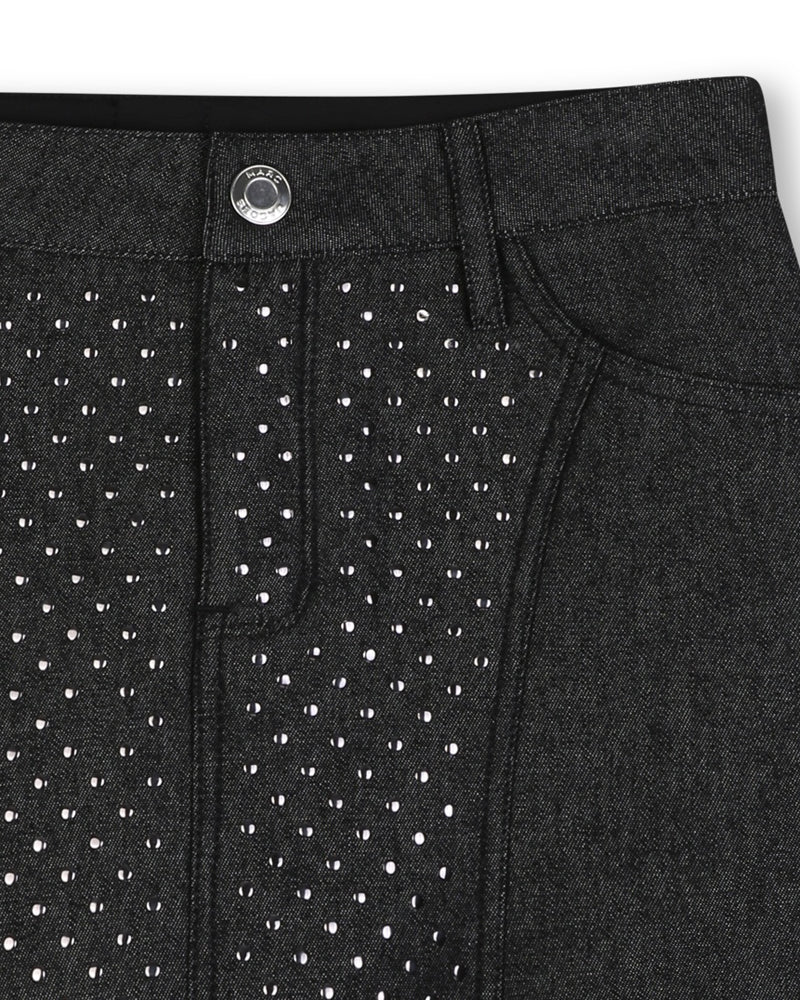 
  
    Marc
  
    Jacobs
  
 Girls Black Denim Studded Skirt