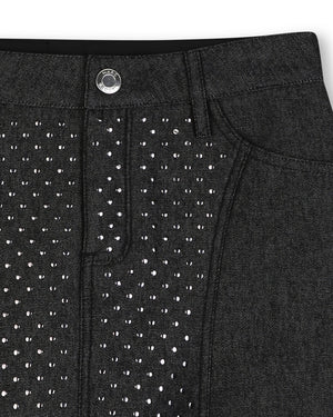 
  
    Marc
  
    Jacobs
  
 Girls Black Denim Studded Skirt