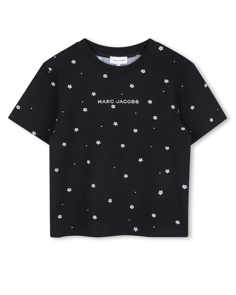 
  
    Marc
  
    Jacobs
  
 Girls Black Daisy Logo T-Shirt