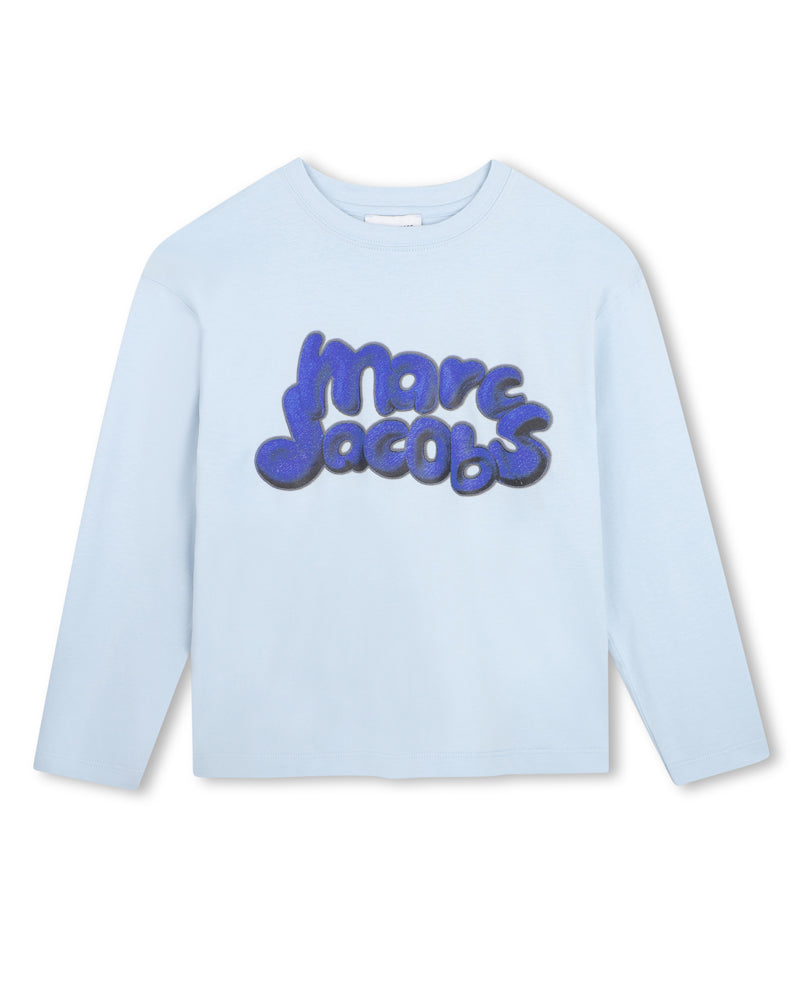 
  
    Marc
  
    Jacobs
  
 Boys Blue Cotton Logo Top