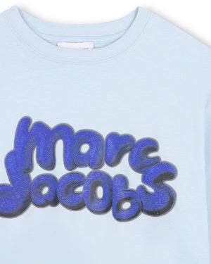 
  
    Marc
  
    Jacobs
  
 Boys Blue Cotton Logo Top