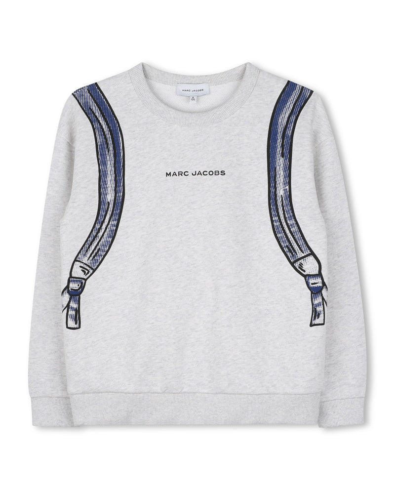 
  
    Marc
  
    Jacobs
  
 Boys Grey Backpack Sweatshirt
