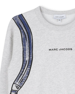 
  
    Marc
  
    Jacobs
  
 Boys Grey Backpack Sweatshirt