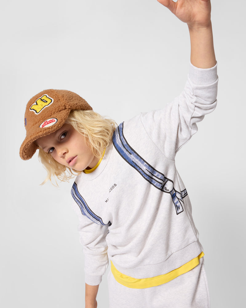 
  
    Marc
  
    Jacobs
  
 Boys Grey Backpack Sweatshirt